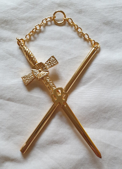 Craft Lodge Officers Collar Jewel - Marschal (Scottish) - Gilt (image for) Craft Lodge Officers Collar Jewel - Marschal (Scottish) - Gilt